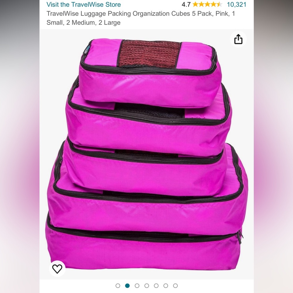 EUC Packing Cubes Travel